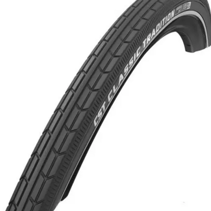 Buitenband CST Classic Tradition 26 x 1 3/8'' / 37-590 - zwart met witte lijn