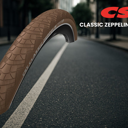 Buitenband CST Zeppelin 26 x 1.75'' / 47-559 - bruin met reflectie