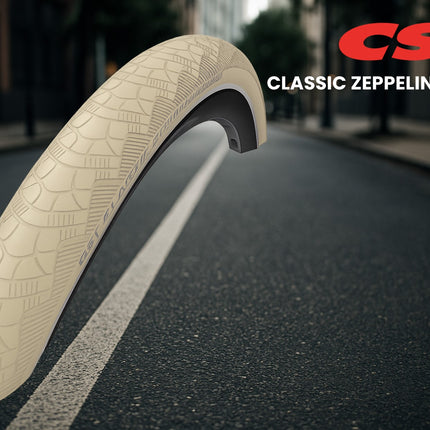 Buitenband CST Zeppelin 28 x 1.90'' / 50-622 - crème met reflectie - afbeelding 2