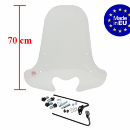 windscherm Regia met bevestigingsset (made in EU) hoog honda 70cm helder vision 4t 2012