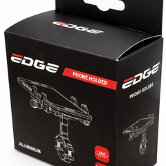Telefoonhouder Edge G21 - Aluminium - 360° Draaibaar - Universele Stuurmontage - Extra Stevig - Zwart