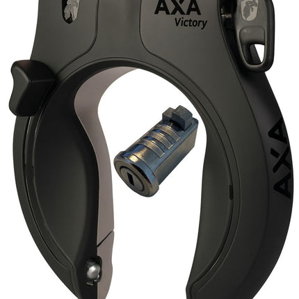 Ringslot Axa Victory ART 2 - matzwart - inclusief accuslot Gazelle Impulse