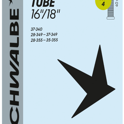 Binnenband Schwalbe AV4 16"/18" 28/37-340/355 - 40mm ventiel