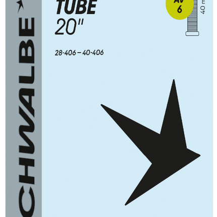 Chambre à air Schwalbe AV6 20" 28/40-406 - valve 40mm