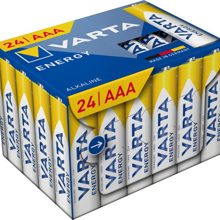Batterij VARTA Energy Alkaline AAA (Box = 24stuks)