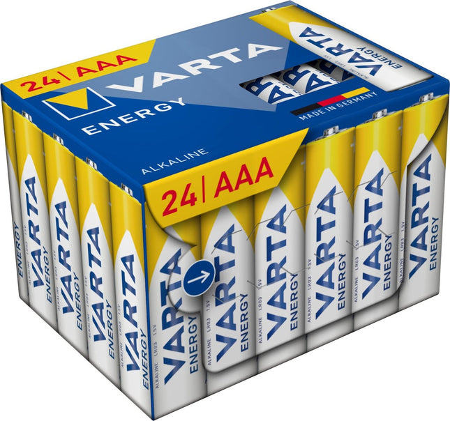 Batterij VARTA Energy Alkaline AAA (Box = 24stuks)