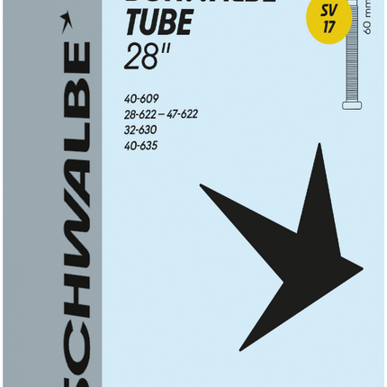 Binnenband Schwalbe SV17 28" 28/47-622/635 - 60mm ventiel