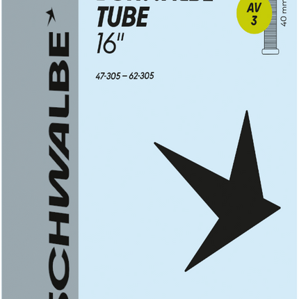 Binnenband Schwalbe AV3 16" 47/62-305 - 40mm ventiel