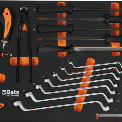 Beta Worker gereedschapswagen (oranje) met 9 laden en 716 delig assortiment, inclusief gratis Playstation 5