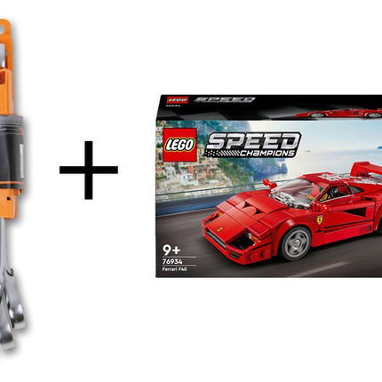 9-delige Beta Tool set omschakelbare ratelringsteeksleutels in houder, inclusief gratis Lego