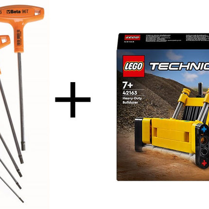 5-delige Beta Tools set inbussleutels met krachtgreep, inclusief gratis Lego