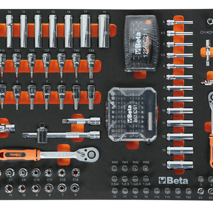 Gereedschapswagen Beta Tools RSC24/7-FO met 7 laden +390-delig assortiment, inclusief gratis Nintendo Switch