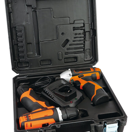 Beta Tools 12V accuboormachine en slagschroevendraaier in koffer, inclusief gratis Lego