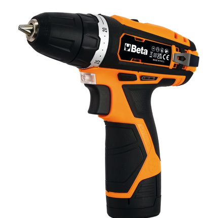 Beta Tools 12V accuboormachine en slagschroevendraaier in koffer, inclusief gratis Lego