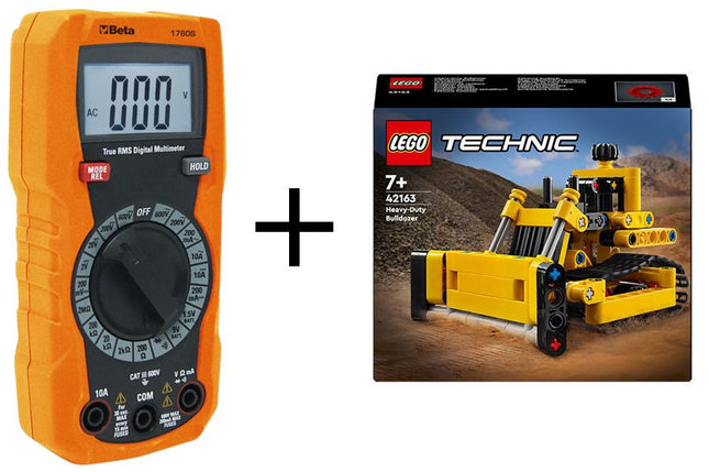 Compacte digitale multimeter Beta Tools 1760S, inclusief gratis Lego