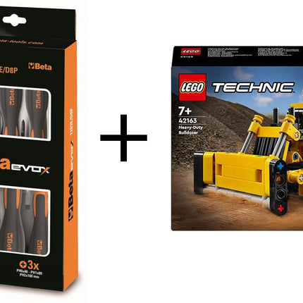 8-delige set schroevendraaiers Beta Tools1203E/D8P, inclusief gratis Lego