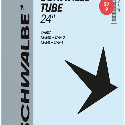 Chambre à air Schwalbe SV9 24" 28/47-507/541 - valve 40mm