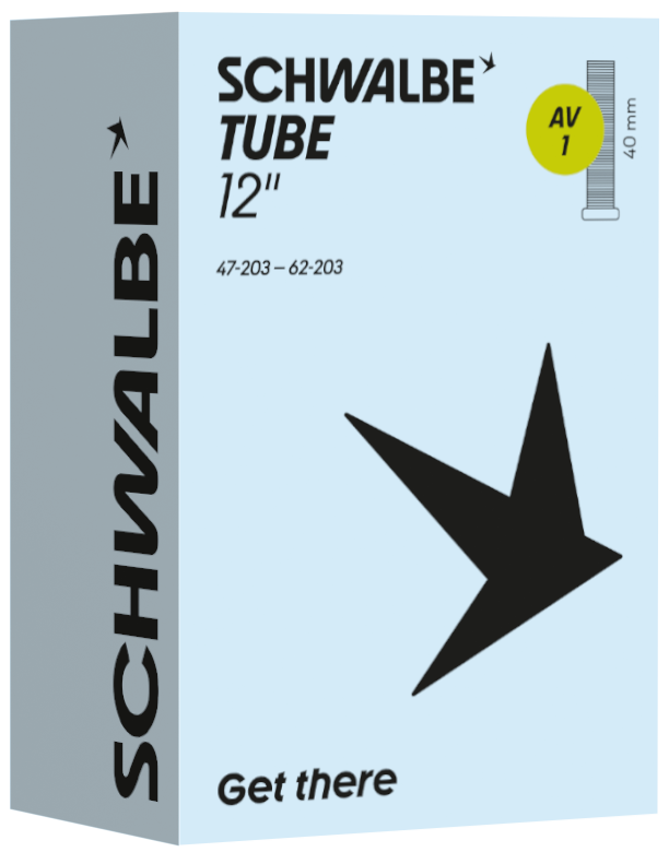 Binnenband Schwalbe AV1 12" 47/62-203 - 45° ventiel