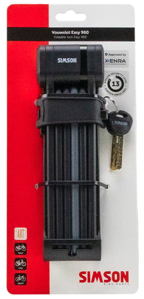 Antivol pliant Simson Easy 960 - ART2 - noir