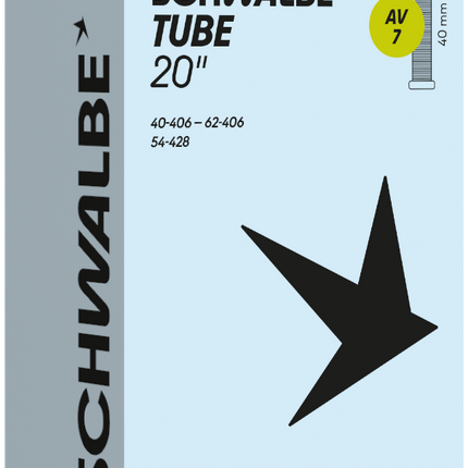 Binnenband Schwalbe AV7 20" 40/62-406 - 40mm ventiel