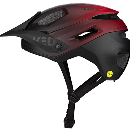 Fietshelm KED Pector ME-1 M (52-58cm) - mat rood/zwart - afbeelding 2
