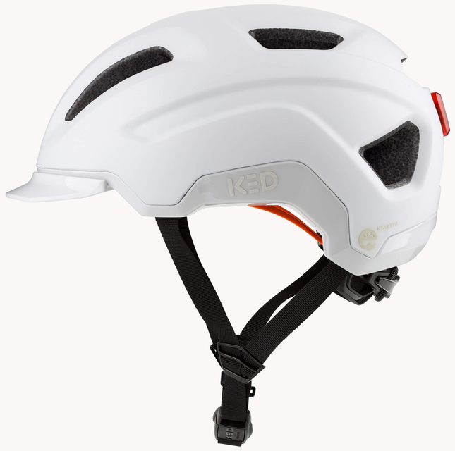 Fietshelm KED Pedalon S (53-56cm) - mat wit - afbeelding 2