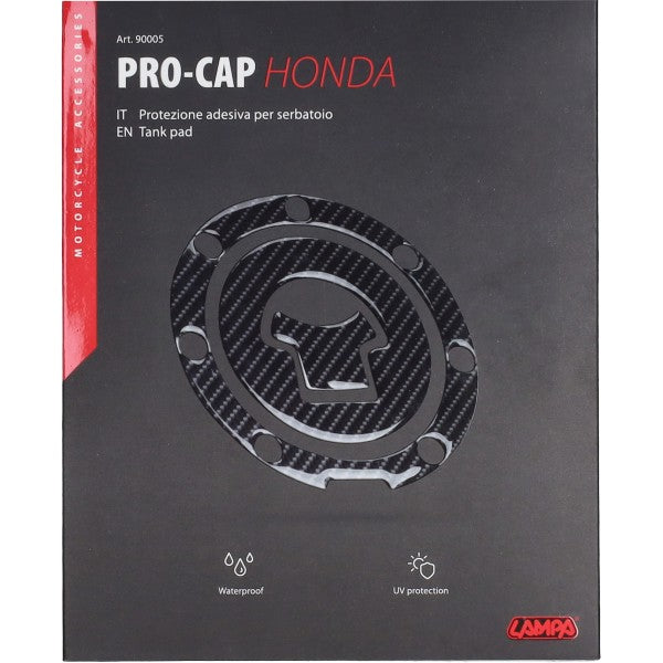 sticker lampa tankdop carbon honda 90005