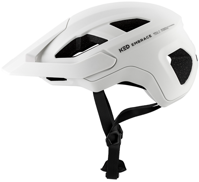 Fietshelm KED Embrace L (58-62cm) - mat wit - afbeelding 2