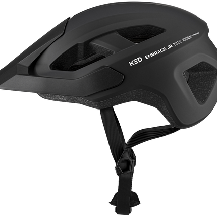 Fietshelm KED Embrace Jr S-M (52-58cm) - mat zwart - afbeelding 2