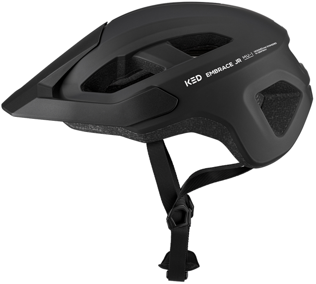 Fietshelm KED Embrace Jr S-M (52-58cm) - mat zwart - afbeelding 2