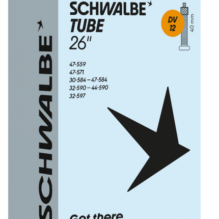 Binnenband Schwalbe DV 12 26" / 30/47-559/597mm - 40mm ventiel