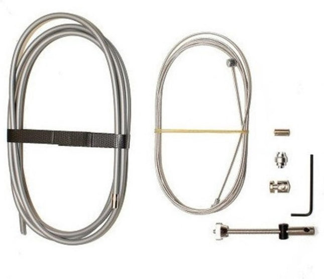 Fiets remkabel - Slurf remkabel Grijs, voor/achterrem compleet SK99