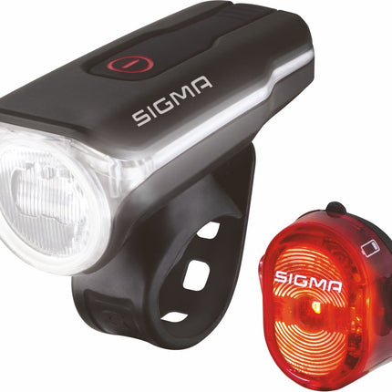 fiets verlichting - Sigma Aura 60 koplamp - verlichtingsset Batterij