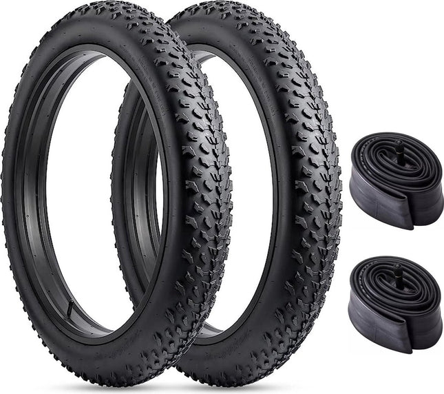 fatbike buitenband - 20 x 4.0 - set van 2 stuks - inclusief binnenbanden