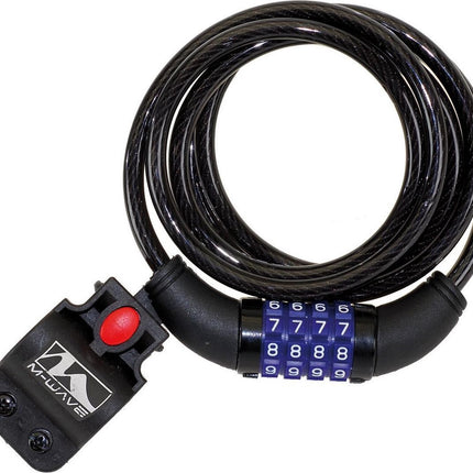 fiets slot - M-WAVE DS 8.15 - Kabelslot met cijfercode 1500x8mm