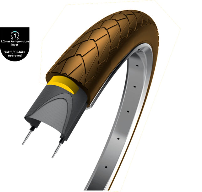 fiets buitenband - Obor - 28x2.0, ETRTO 50-622 1.2mm anti-lek laag