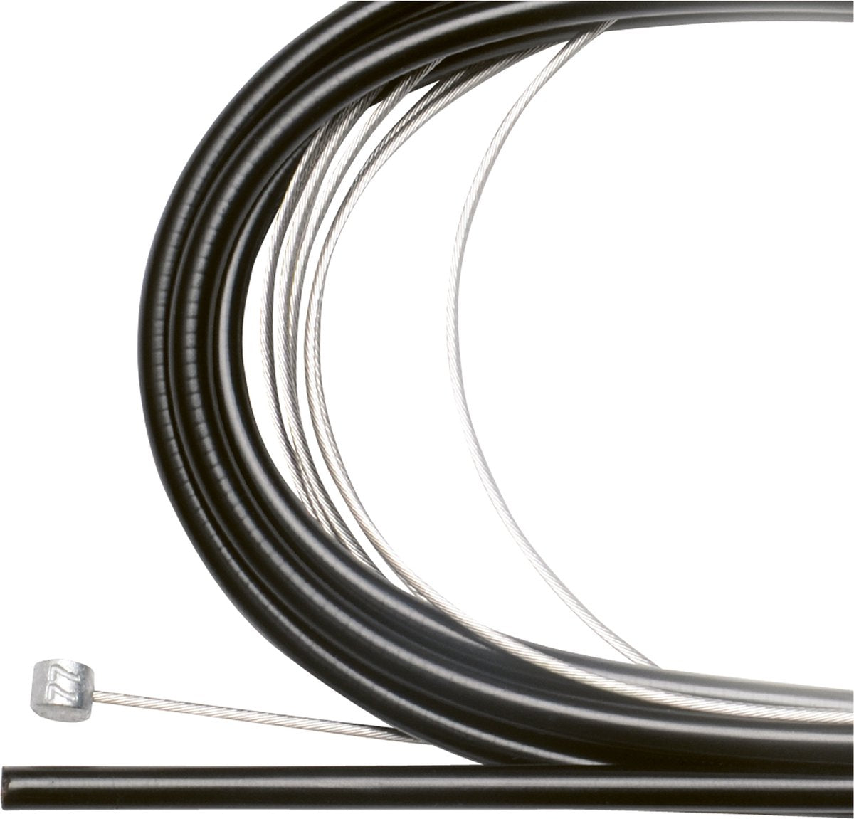 Fiets remkabel - Simson Remkabelset compleet RVS Shimano Nexus Rollerbrake. zwart