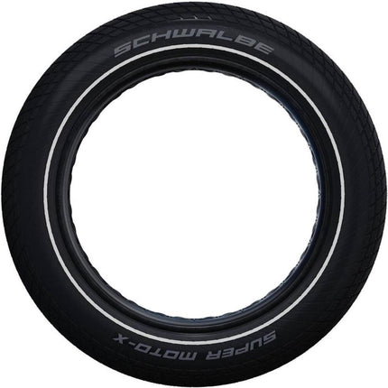 Pneu Fatbike - Schwalbe Super Moto (Anti-crevaison/RaceGuard) Fatbike, Noir avec réflexion, 20x4.00