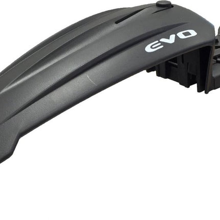 Front bicycle mudguard - Cross Country EVO. Black, fitted on a suspension fork