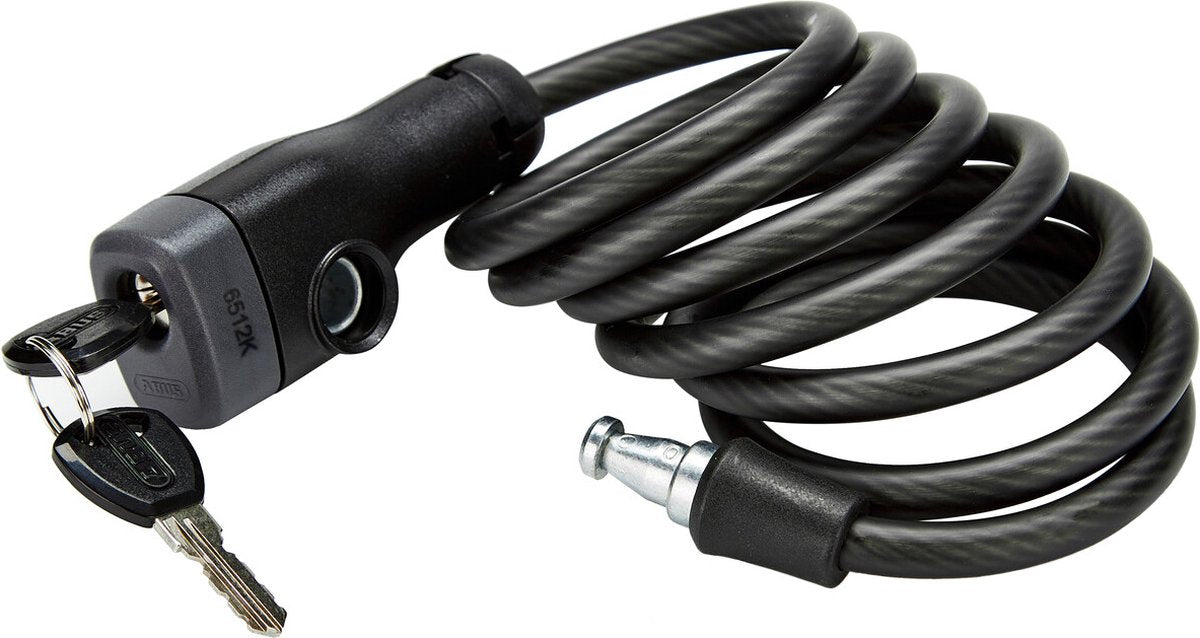 fiets slot - Abus Booster kabelslot 6512K/180/12 Zwart
