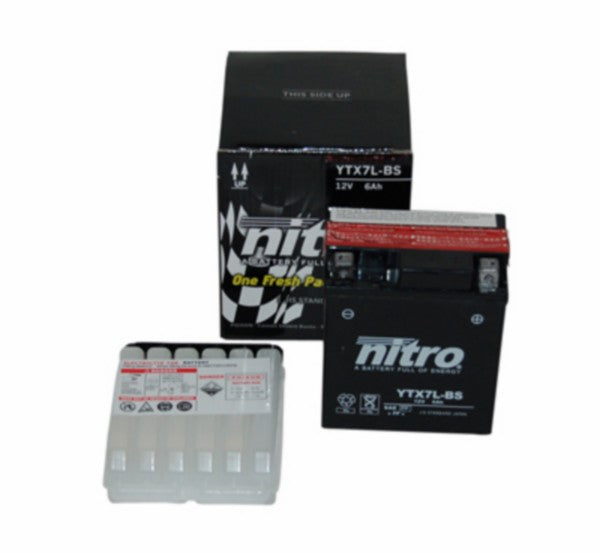 Batterie nitro ntx7l-bs/ytx7l-bs 6amp liberty IGET, primavera, sprint, zip 4t