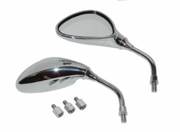 spiegelset DMP kort M8, M10 chroom scooter