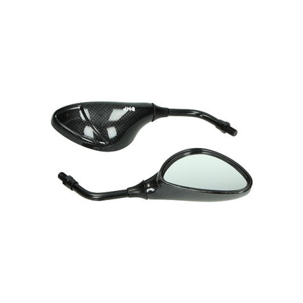 Jeu de rétroviseurs DMP courts sport m10 carbone