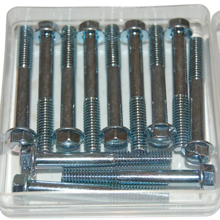 vis tête hexagonale 8mm tête à embase m6x45mm 12pcs