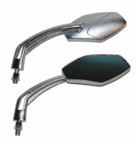 spiegelset ovaal sport universeel chroom=op=op