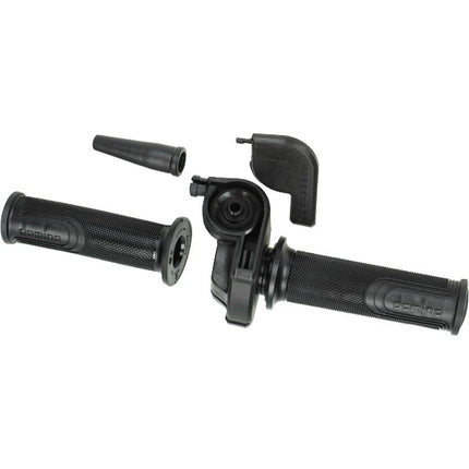 gashendel domino speed haaks set zwart bromfiets, scooter