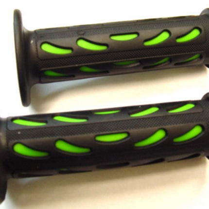 Poignées de guidon DMP modèle goutte progrip noir/vert universel