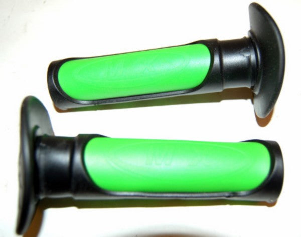 handvatset DMP model progrip zwart/groen beta rr50, bromfiets, derbi, rieju, otr, sm=op=op
