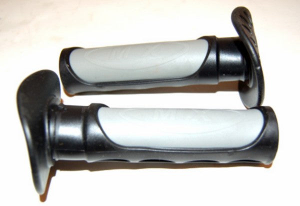 handvatset DMP model progrip zwart/grijs beta, derbi, rieju, otr, sm=op=op