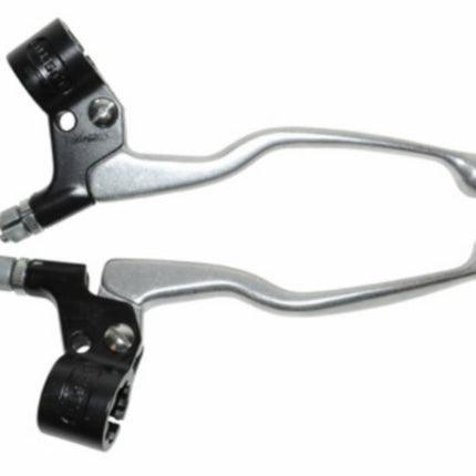 levier lucas set long (made in EU) noir/alu cyclomoteur, camino, puch maxi
